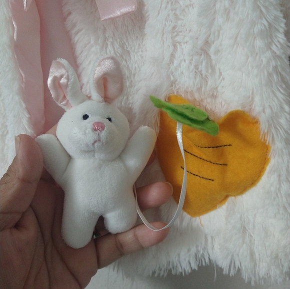 Infant Rabbit Gund Baby Sweater with Rattle - Picture 3 of 4